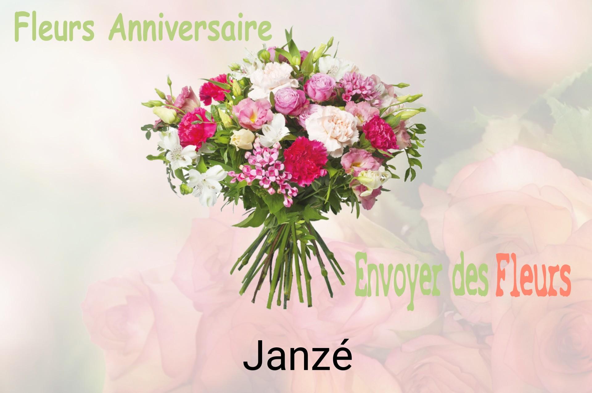 Bouquet de fleurs d’anniversaire livré à Janzé